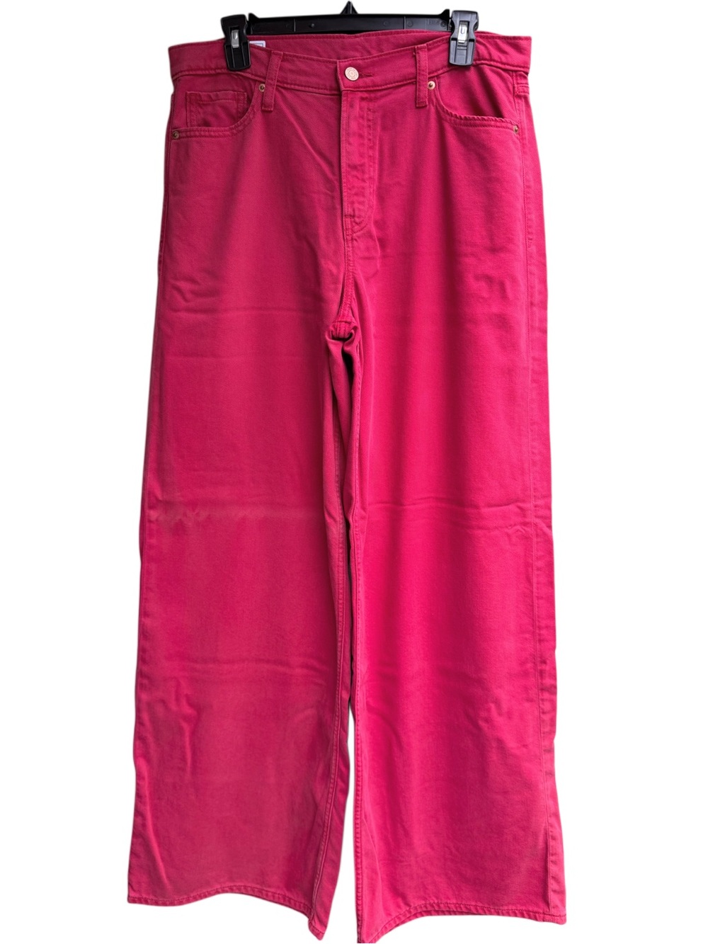 Gap Mid Rise UltraSoft Baggy Jeans in Sled Red Women’s Size 29/US 8